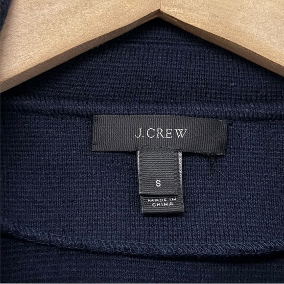 J. Crew Sophie open-front sweater-blazer Navy Sz Small - Picture 4 of 11
